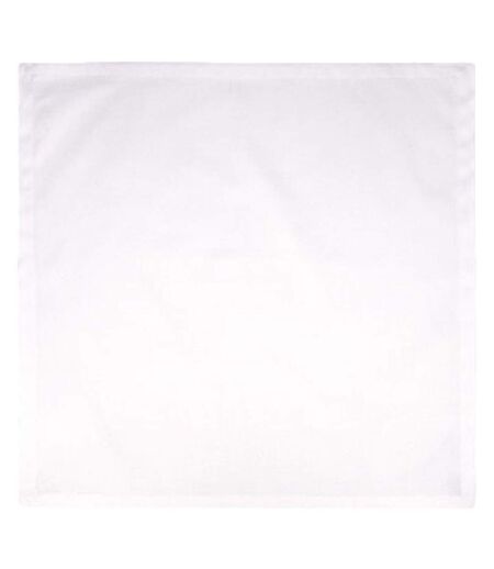 Grande nappe carrée en tissu - MUFFIN - blanc