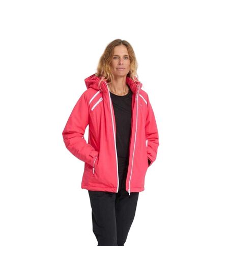 Womens/ladies Patterned Hooded Regular Ski Jacket Prism Pink Spyder
