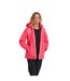 Womens/ladies Patterned Hooded Regular Ski Jacket Prism Pink Spyder-4