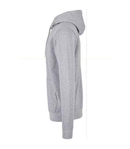 Build Your Brand Mens Basic Hoodie (Heather Grey) - UTRW8025