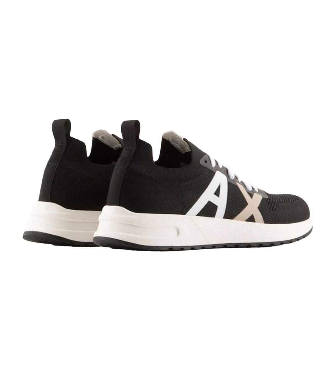 Baskets Homme Noir Blanc Marron Armani Exchange-2