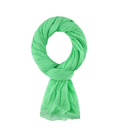 Chèche coton uni - Vert Pomme