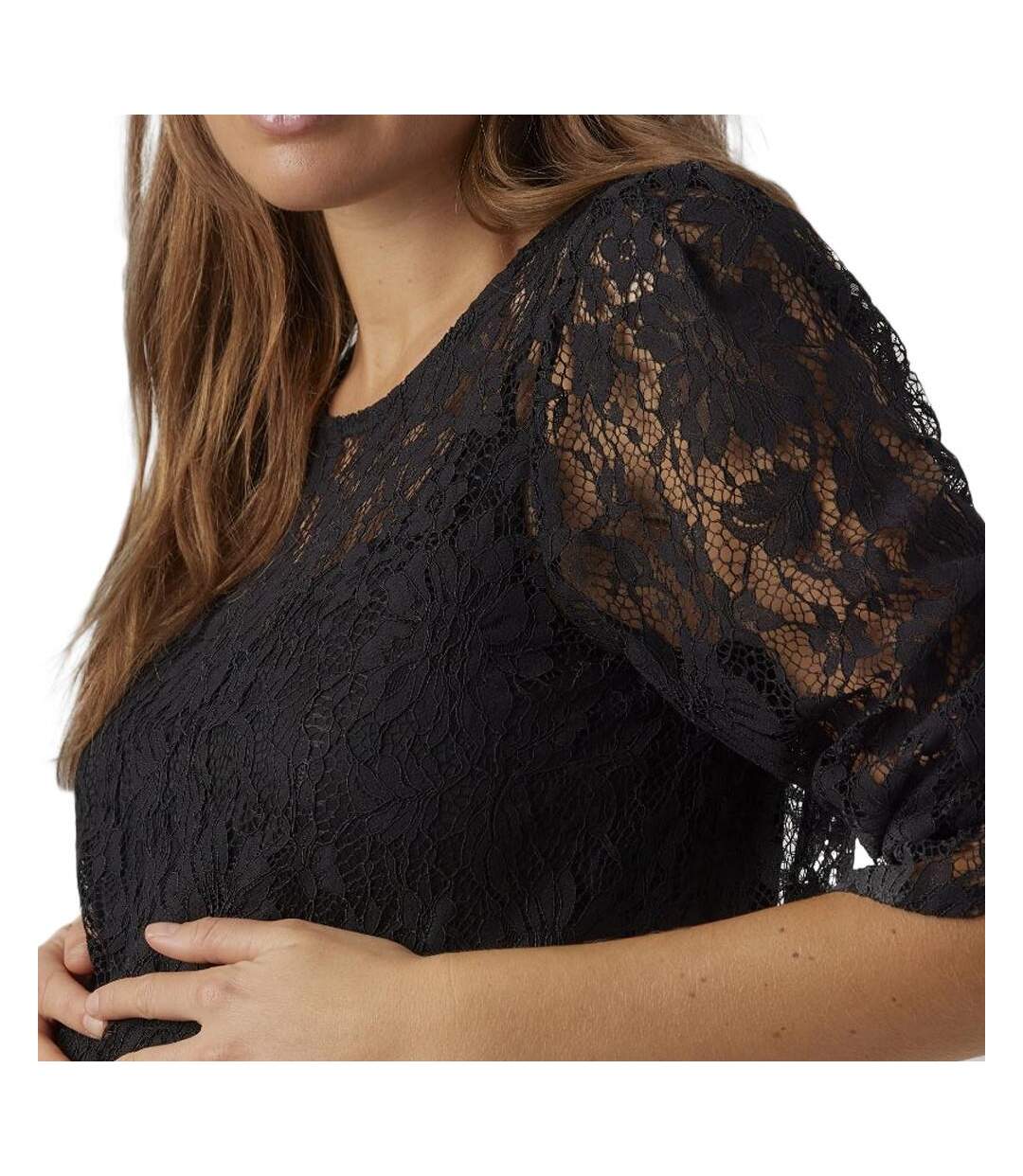 T-Shirt Noir Femme Vero Moda Maternity Lace Top - L