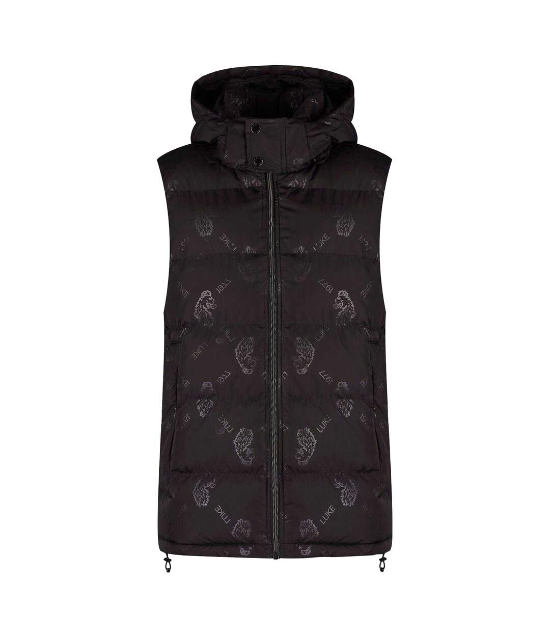 Mens Egrit Quilted Gilet Black Luke 1977-2
