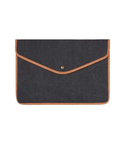 Bosler recycled canvas laptop sleeve one size black Vinga