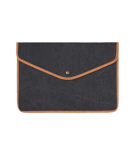 Bosler recycled canvas laptop sleeve one size black Vinga