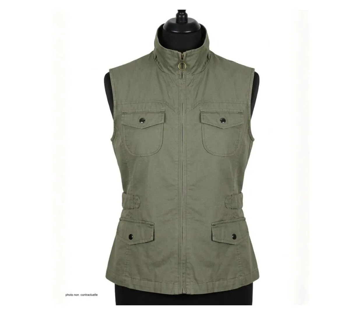 Gilet sans manches femme MAYFLOWER MITSY1 : le confort d'un coton ajustable au quotidien-3
