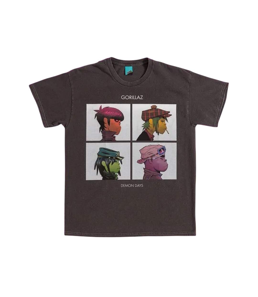 T-shirt Demon Days Adulte Noir Charbon Gorillaz-2