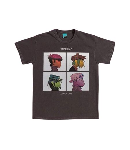 T-shirt Demon Days Adulte Noir Charbon Gorillaz