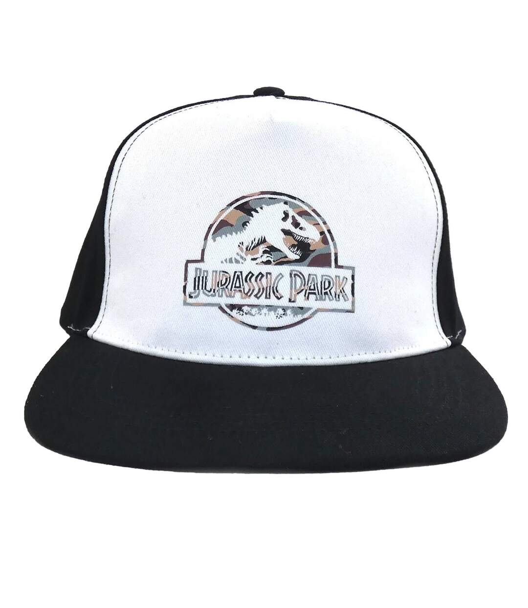 Casquette Ajustable Motif/style Logo Camouflage Blanc Noir Jurassic Park-1