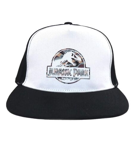 Casquette Ajustable Motif/style Logo Camouflage Blanc Noir Jurassic Park