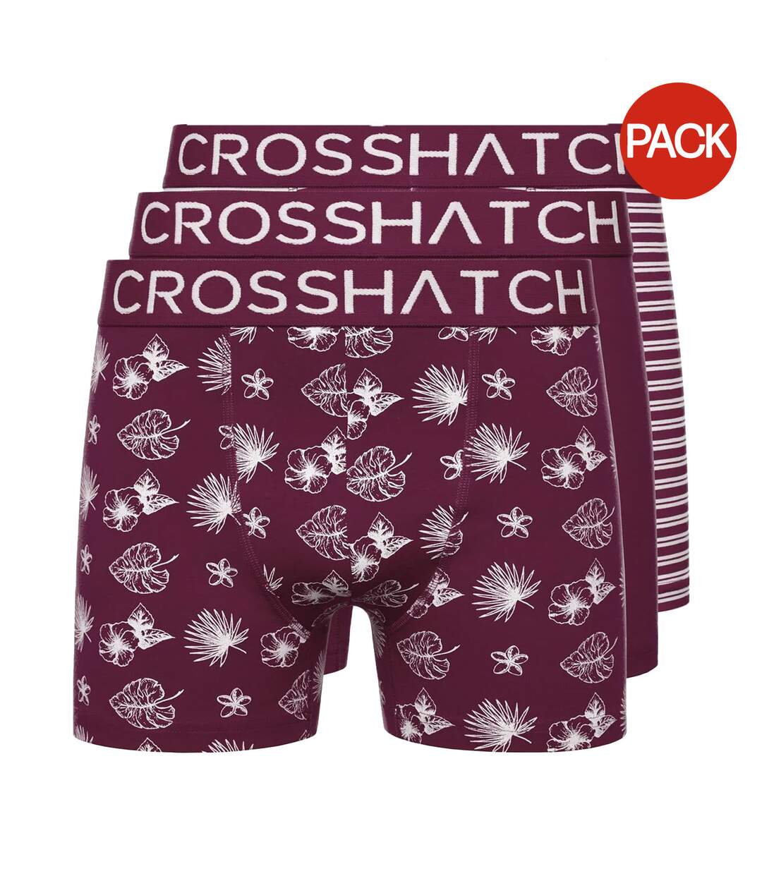 Boxers Hovland Homme Violet Foncé Crosshatch-1