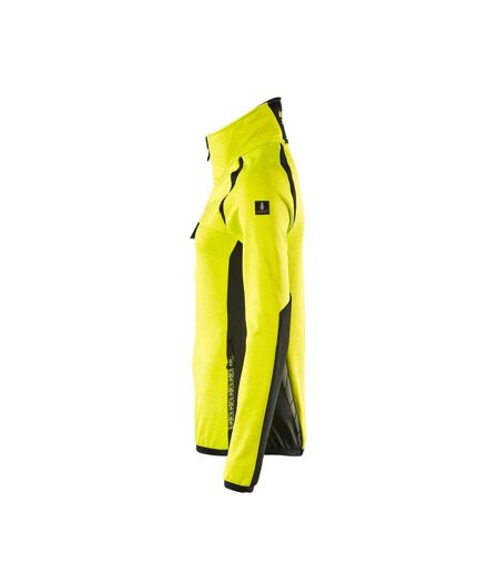 Pull Motif/style Deux Tons Accelerate Safe Femme Jaune Fluo Noir Mascot