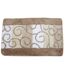 Swirl pattern bathroom bath mat/rug 2 options beige/white/cream Universal Textiles-1