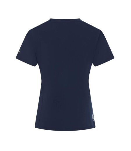 T-shirt Motif/style Posture De Yoga Tranquility Femme Bleu Marine Dare 2B