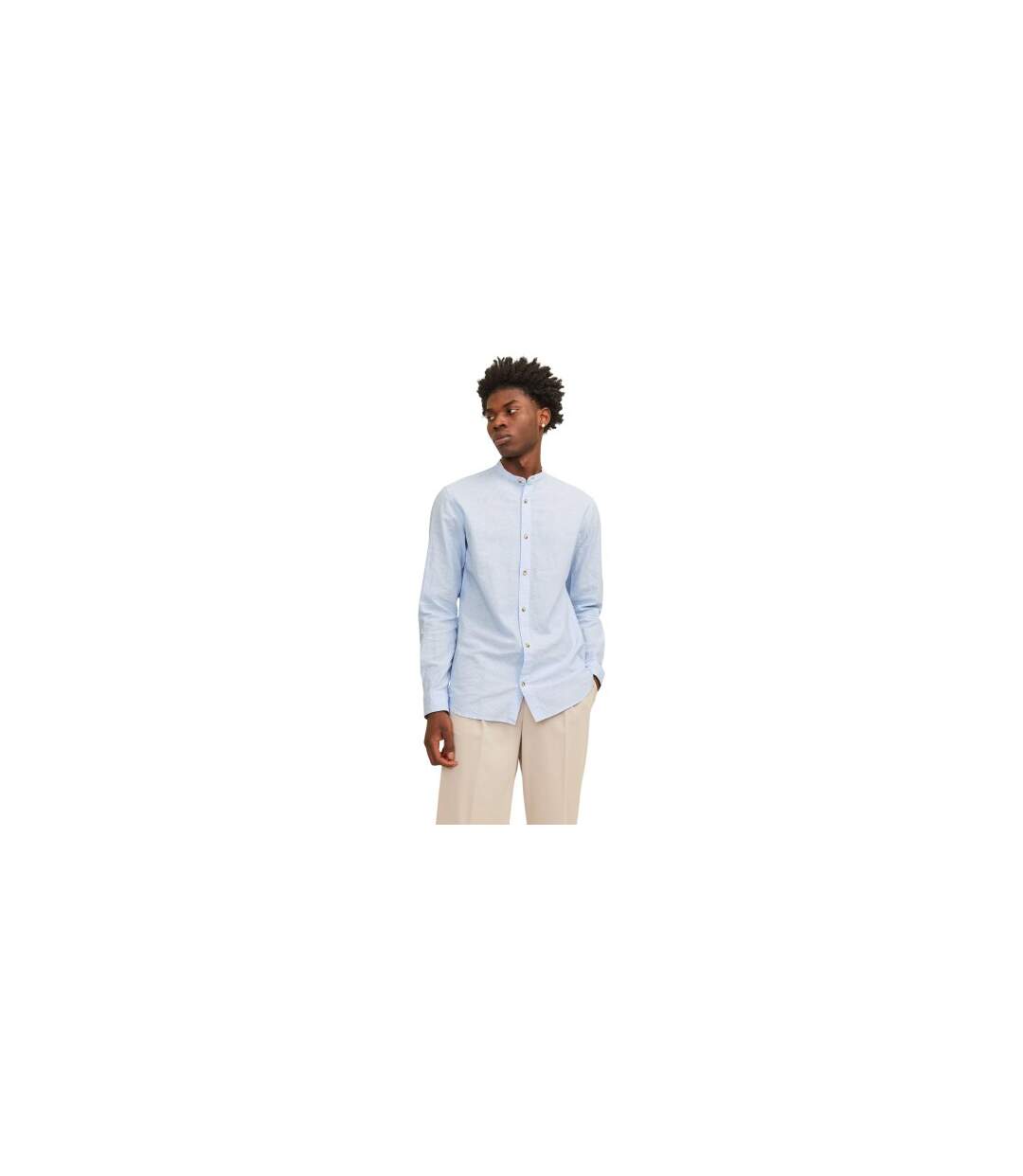 Chemise Manches Longues Homme Bleu Mer Jack And Jones-1