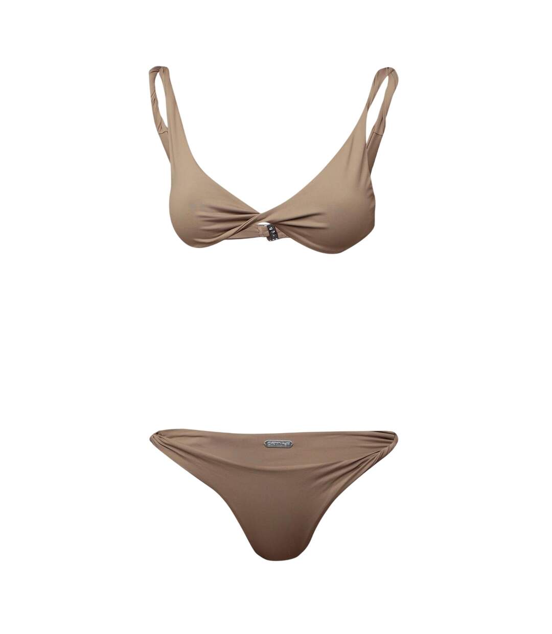 Womens/ladies Minimalist Bikini Beige Off White-2