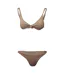 Womens/ladies Minimalist Bikini Beige Off White-2
