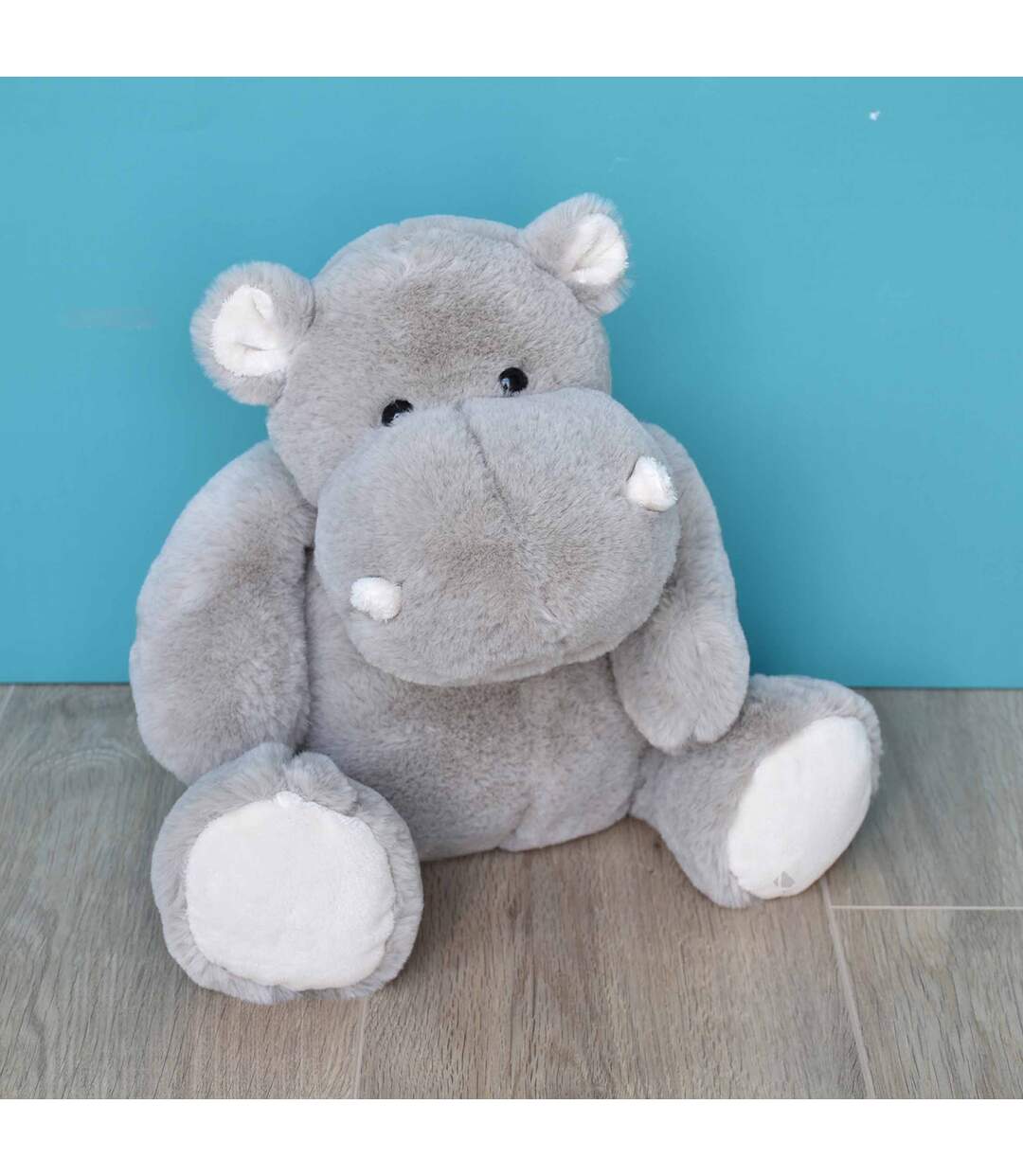 Peluche polyester collection DANS LA SAVANE gris Hippopotame-3