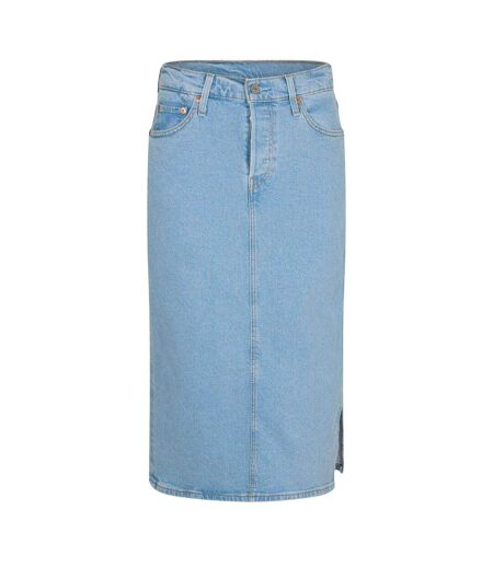 Jupe Mi-longue Femme Bleu Gris Clair Levis