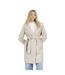 Womens/ladies Bari Belt Long Hooded Jacket Oat Marl Brave Soul-2