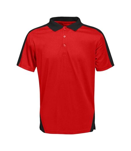 Regatta Mens Contrast Coolweave Polo Shirt (Classic Red/Black) - UTRG3573