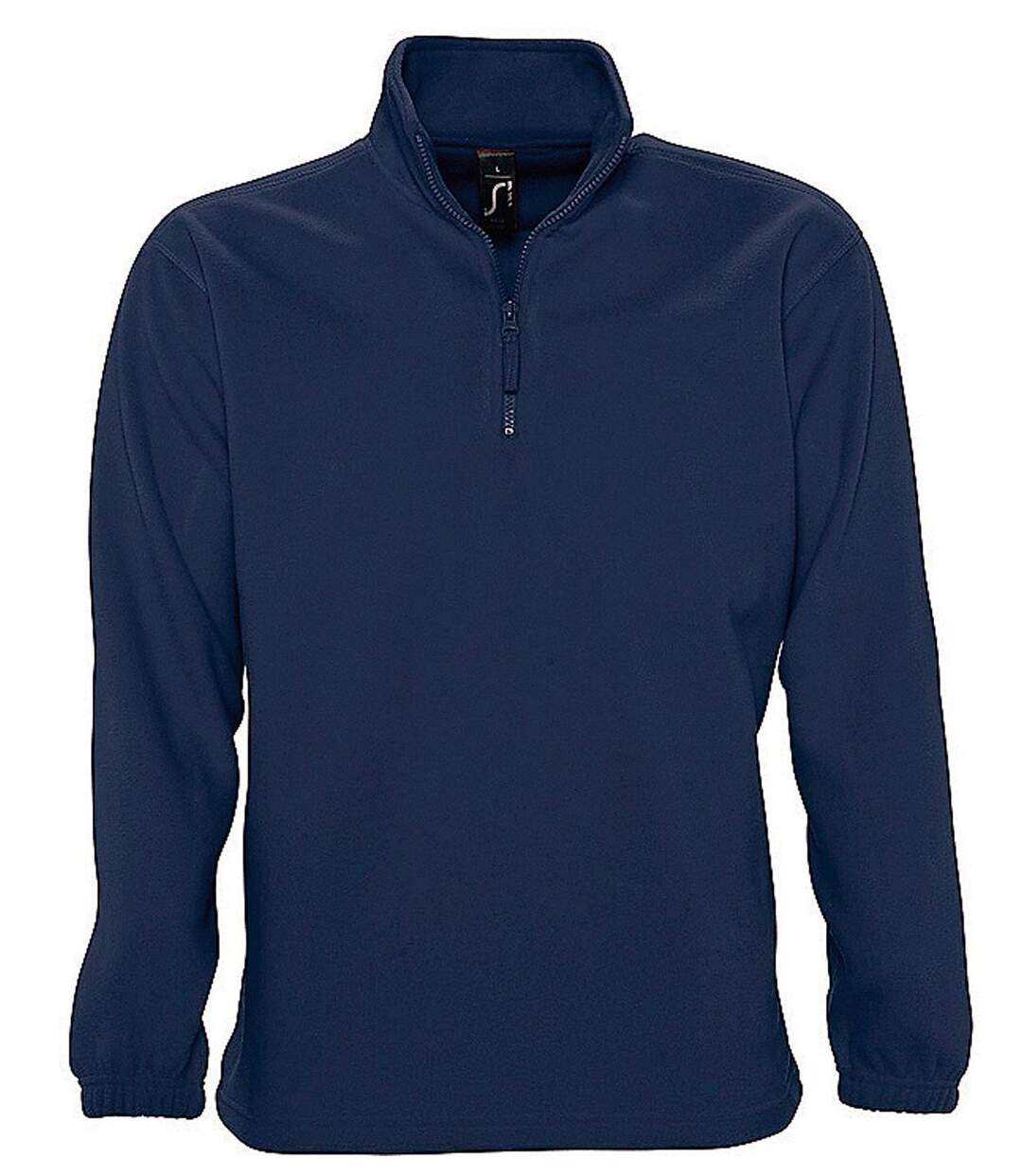 Sweat shirt polaire col zippé - 56000 - bleu marine