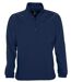 Sweat shirt polaire col zippé - 56000 - bleu marine