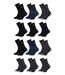 Chaussettes homme ROHNER Modèle Tennis -Assortiment modèles photos selon arrivages- Pack de 12 paires Tennis ROHNER Assorties