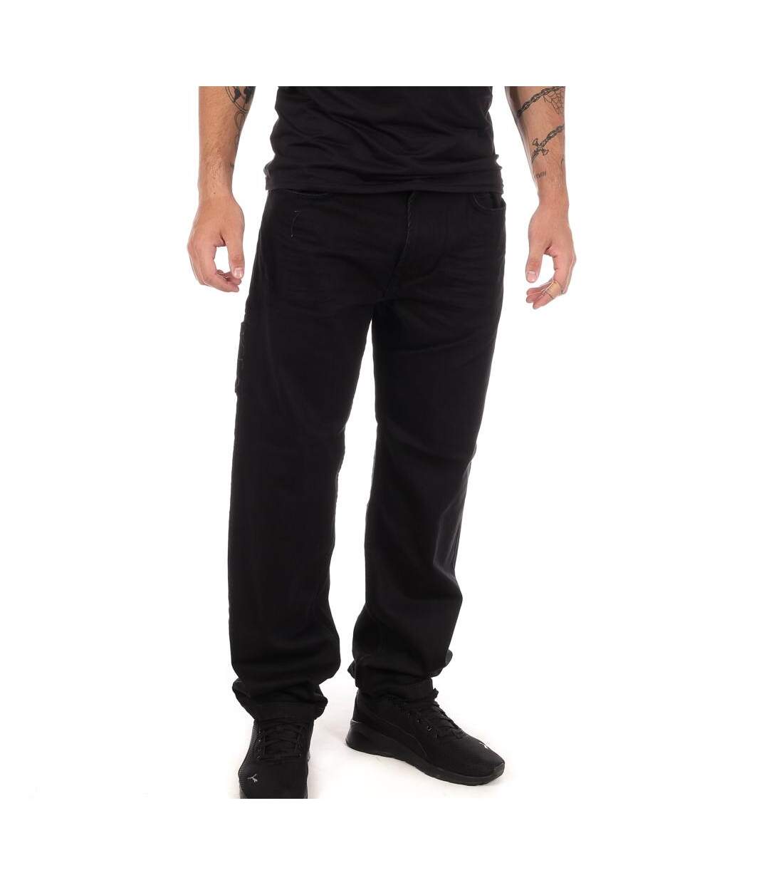 Jean noir homme kaporal roxe-1