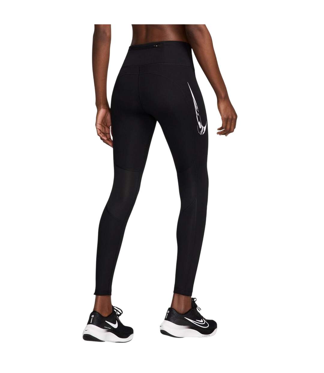 Womens/ladies Fast Dri-fit Leggings Black White Nike-3