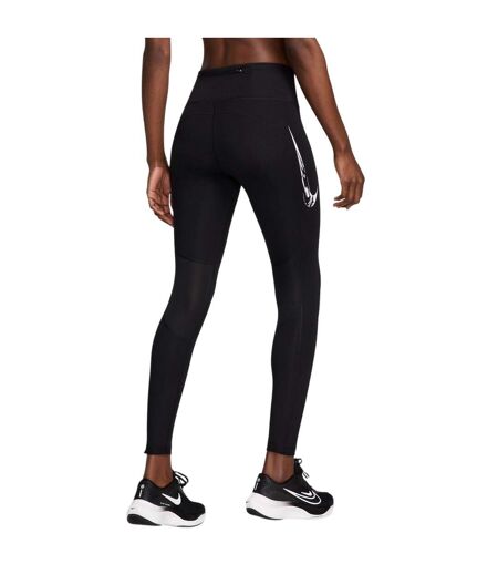 Womens/ladies Fast Dri-fit Leggings Black White Nike