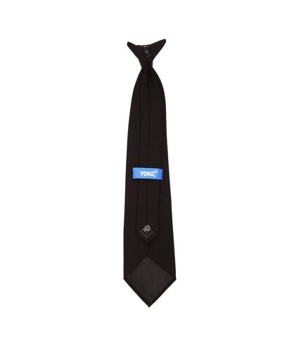 Yoko Clip-On Tie (Pack of 4) (Black) (One Size)