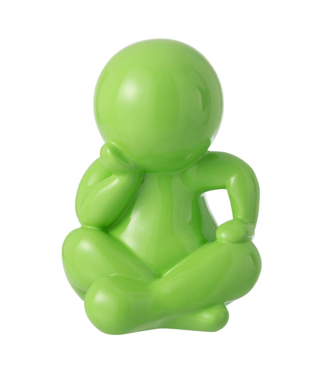 Statuette Déco Unie Marcel 35cm Vert-1