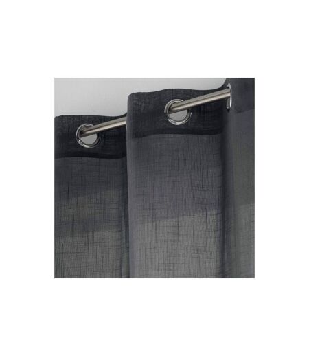 Rideau Voilage à Œillets Zazy 140x280cm Anthracite