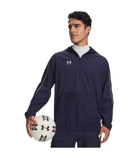 Mens Challenger Training Half Zip Jacket Navy White Under Armour
