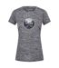 Regatta Womens/Ladies Fingal VII Logo Marl T-Shirt (Navy) - UTRG8993