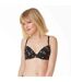 Soutien-gorge push-up coque moulée noir Coeur Joyeux