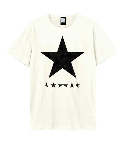 T-shirt black star adulte blanc Amplified