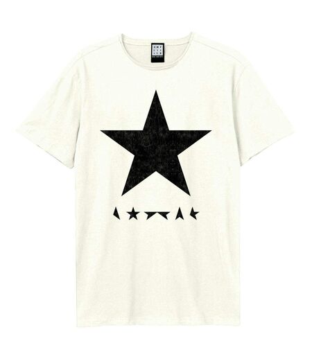 T-shirt black star adulte blanc Amplified