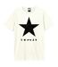 T-shirt black star adulte blanc Amplified