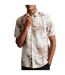 Unisex Adult Belmar Linen Blend Short-sleeved Shirt Natural Ted Baker-1