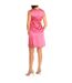 Short dress with crossed collar 1NA49T12002 woman