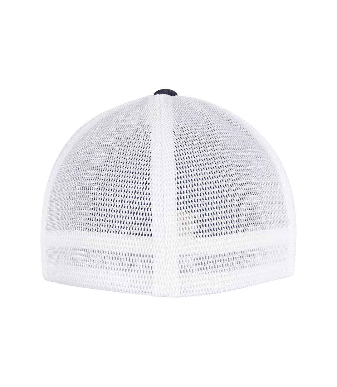 Unisex adult 360 omnimesh mesh two tone cap navy/white Flexfit-2