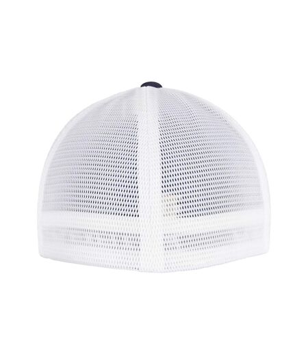 Unisex adult 360 omnimesh mesh two tone cap navy/white Flexfit