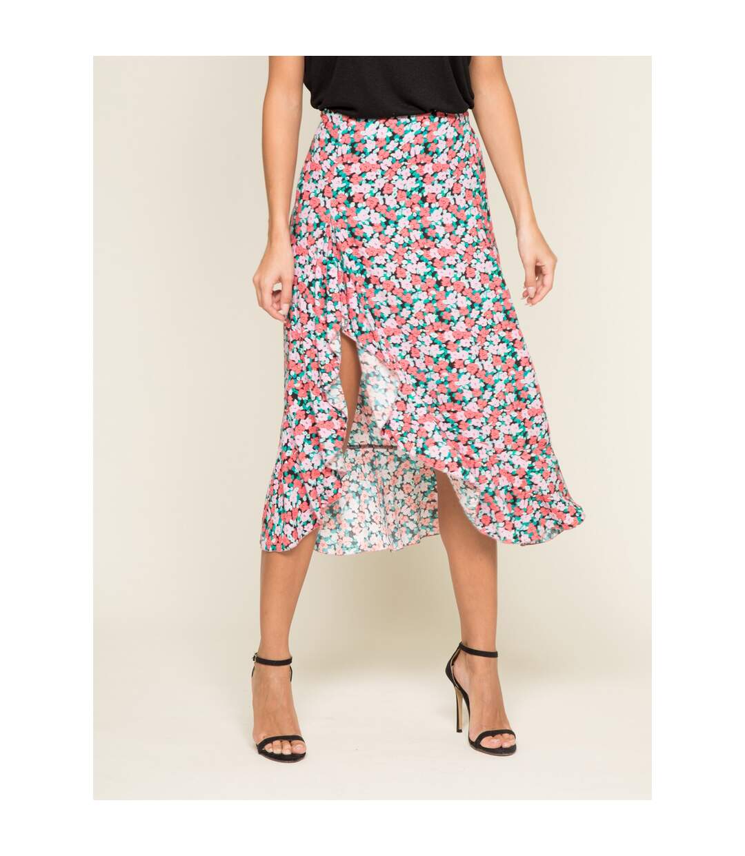 Jupe midi motifs XILAND - Dona X Lisa-1