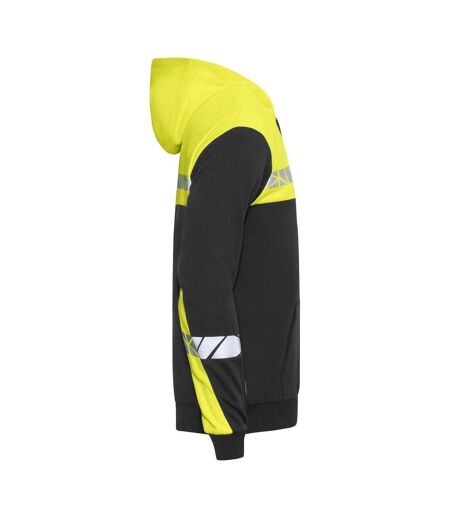 Sweat À Capuche Progression Homme Noir Jaune Projob
