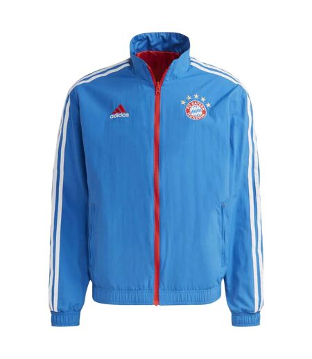 Mens Fc Bayern Munchen 2022-23 Reversible Anthem Jacket Royal Blue Adidas