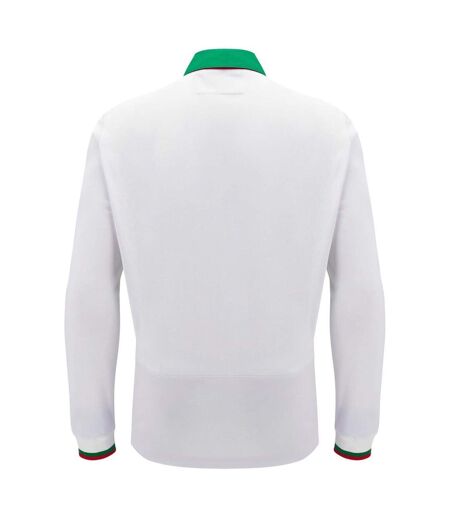 Haut De Rugby Manches Longues Motif/style Welsh Rugby Union 24/25 Homme Blanc Vert Macron