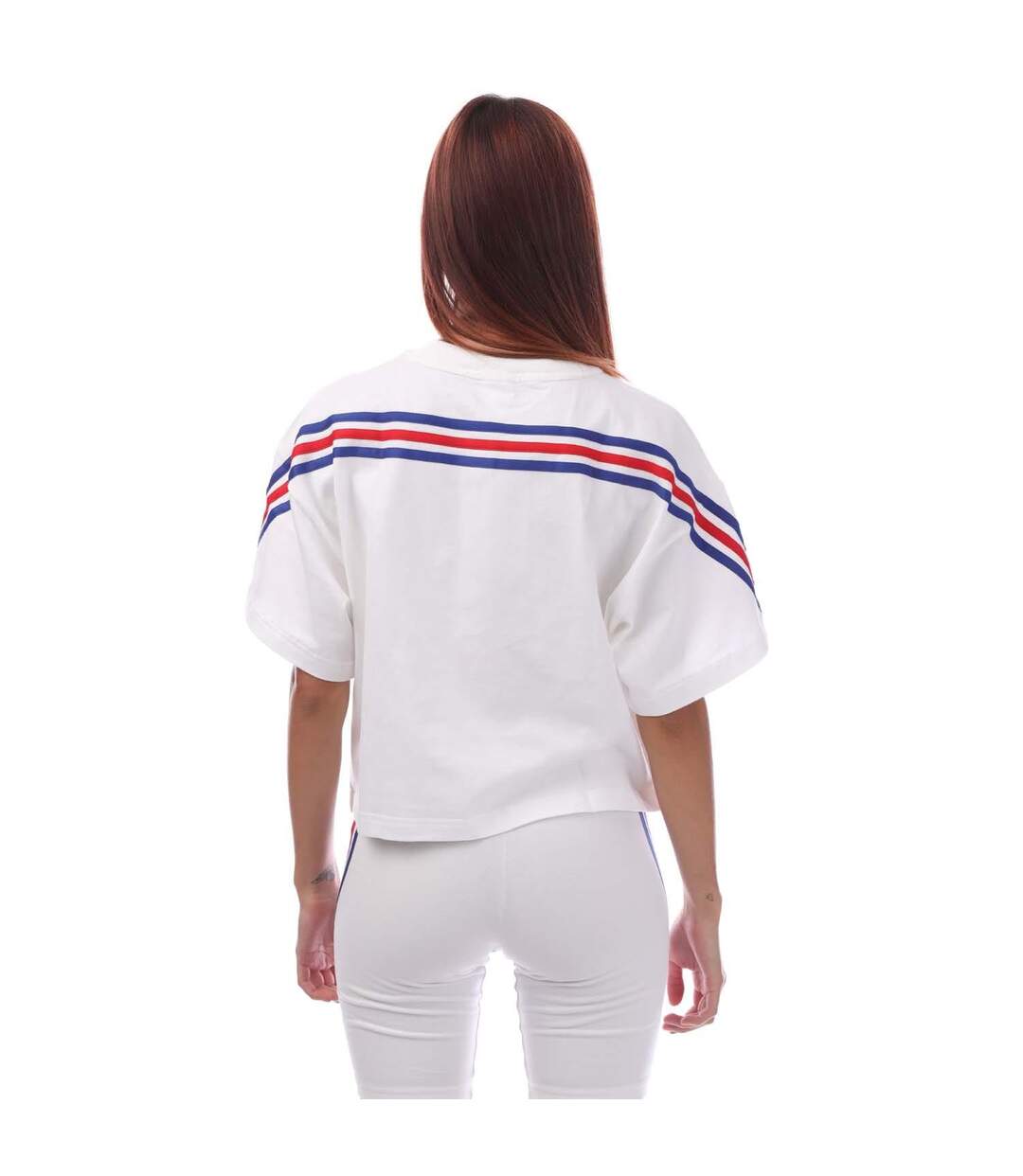 T-shirt Style 3 Rayures Future Icons Femme Blanc Adidas-3